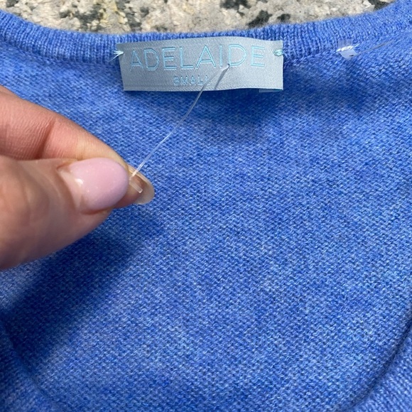 Adelaide Cashmere Sweater Vest Lightweight Small S Layering Quality Basic Staple - Picture 7 of 7